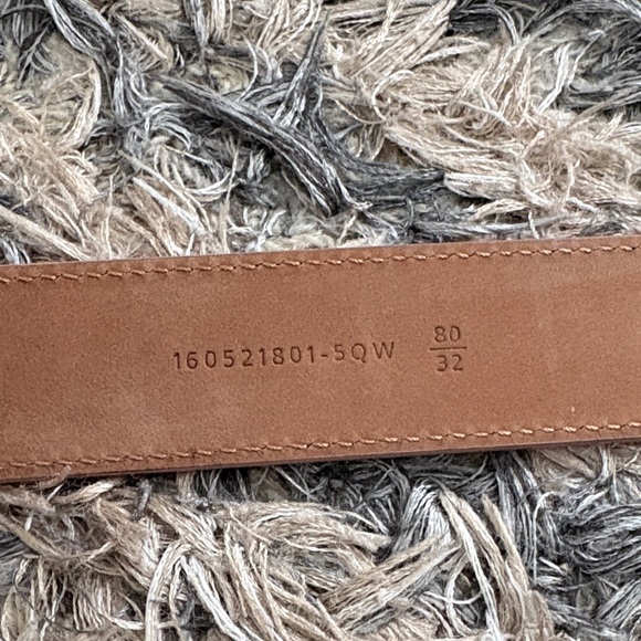 Fendi Light Pink Leather Belt with Silver Burgundy Fendi Monster Logo Buckle main image 5